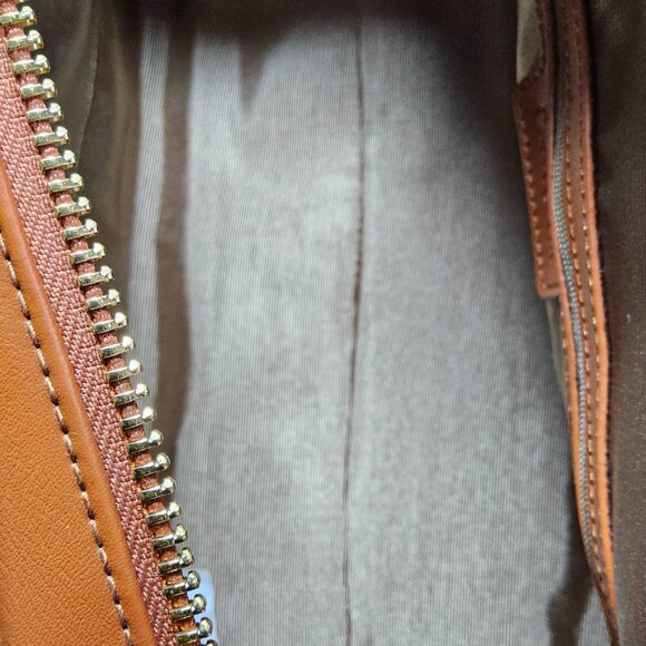 Brand New Cuore & Pelle Cognac Satchel handbag - Picture 5 of 9